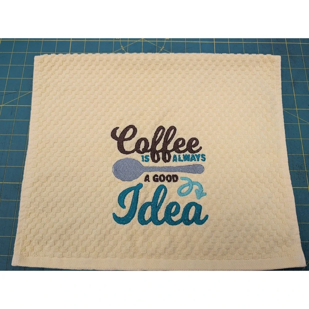 Coffee Is Always a Good Idea Kitchen Bath Bar Hand Towel Coffee Theme Kitchens